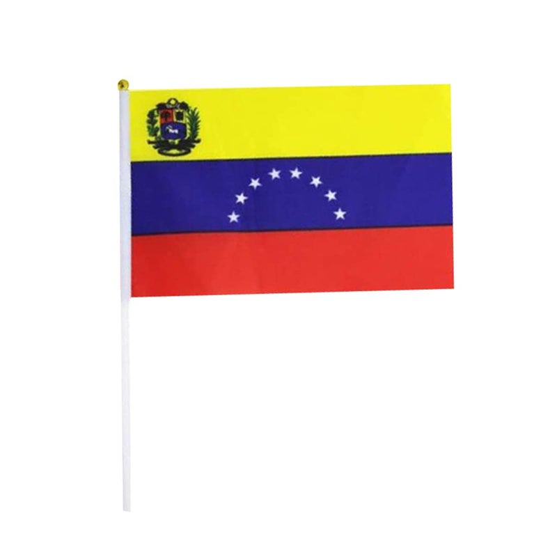 mflagperft Venezuela Flag Venezuelan Flag, Small Mini Handheld Venezuela Flags on Stick, Ideal for Party Parades Sports Events Patriotic Festival Decorations - Image 2